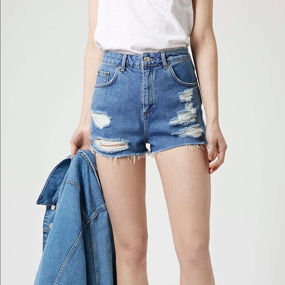 topshop mom short - high waisted